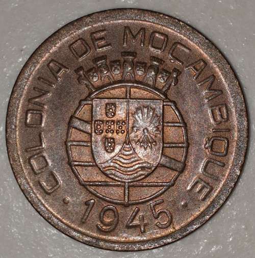 1945 - 50 CENTAVOS - MOCAMBIQUE - MOZAMBIQUE - (Bronze)